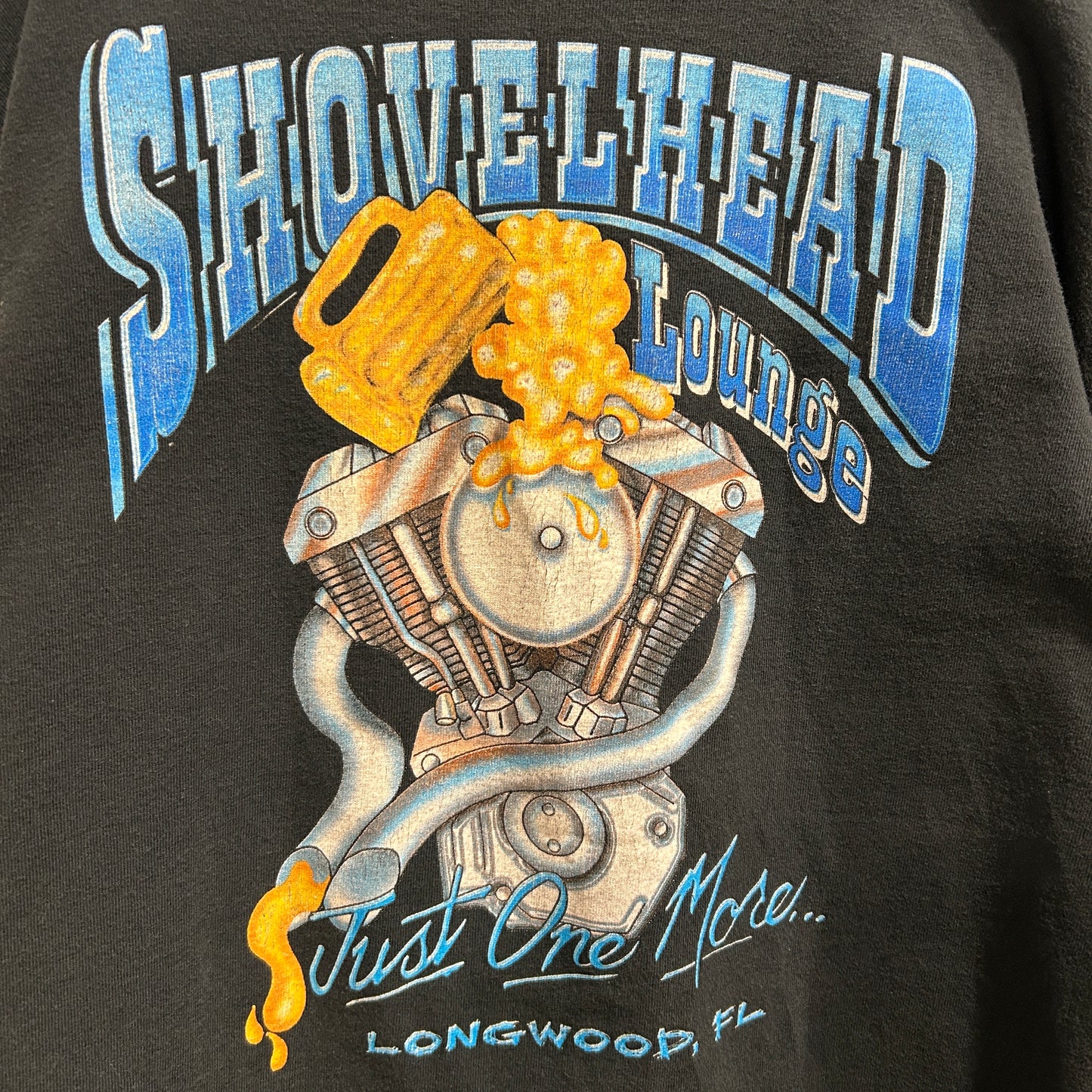 00's anvil "SHOVEL HEAD Lounge" ヘンリーネックロンT バイク 黒(XL)/B2849T-SO