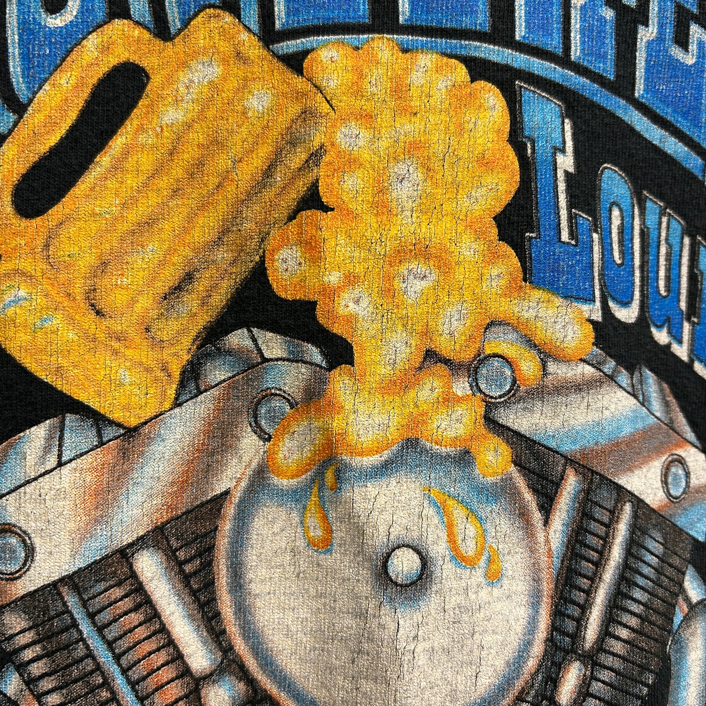 00's anvil "SHOVEL HEAD Lounge" ヘンリーネックロンT バイク 黒(XL)/B2849T-SO