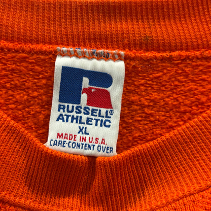 90's Russell Athletic Buffalo State カレッジスウェット オレンジ (XL)/A8843S-SO