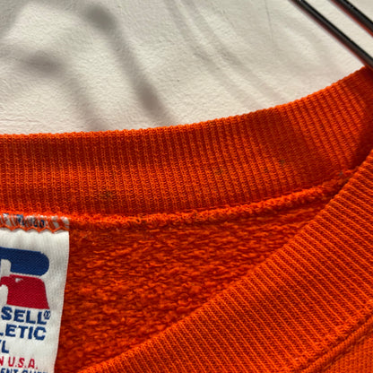 90's Russell Athletic Buffalo State カレッジスウェット オレンジ (XL)/A8843S-SO