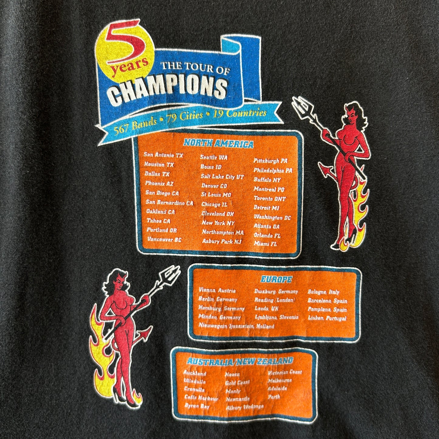 90's Vans Warped Tour '99 ワープドツアー Tシャツ フェス スケート coop Tultex(XL)/C1295T-SO