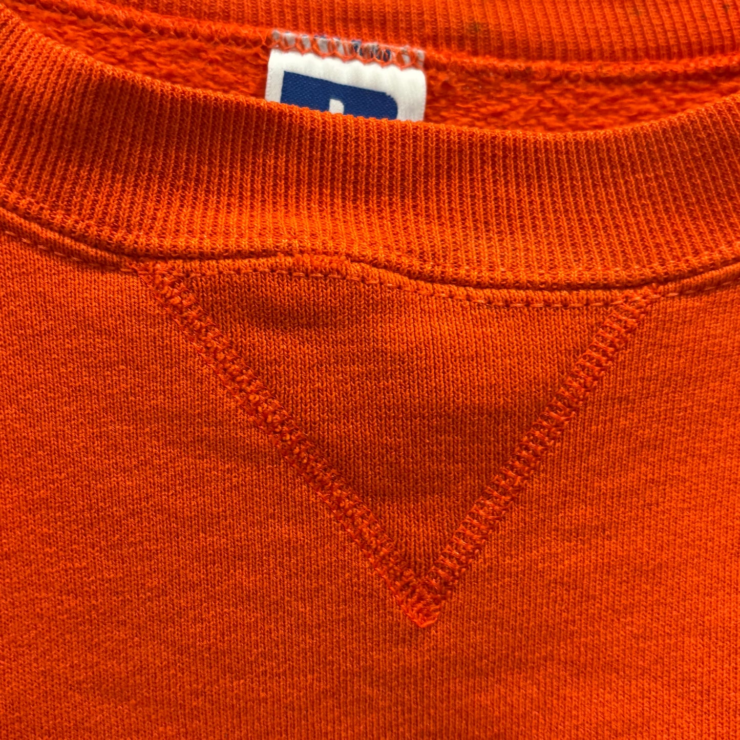 90's Russell Athletic Buffalo State カレッジスウェット オレンジ (XL)/A8843S-SO