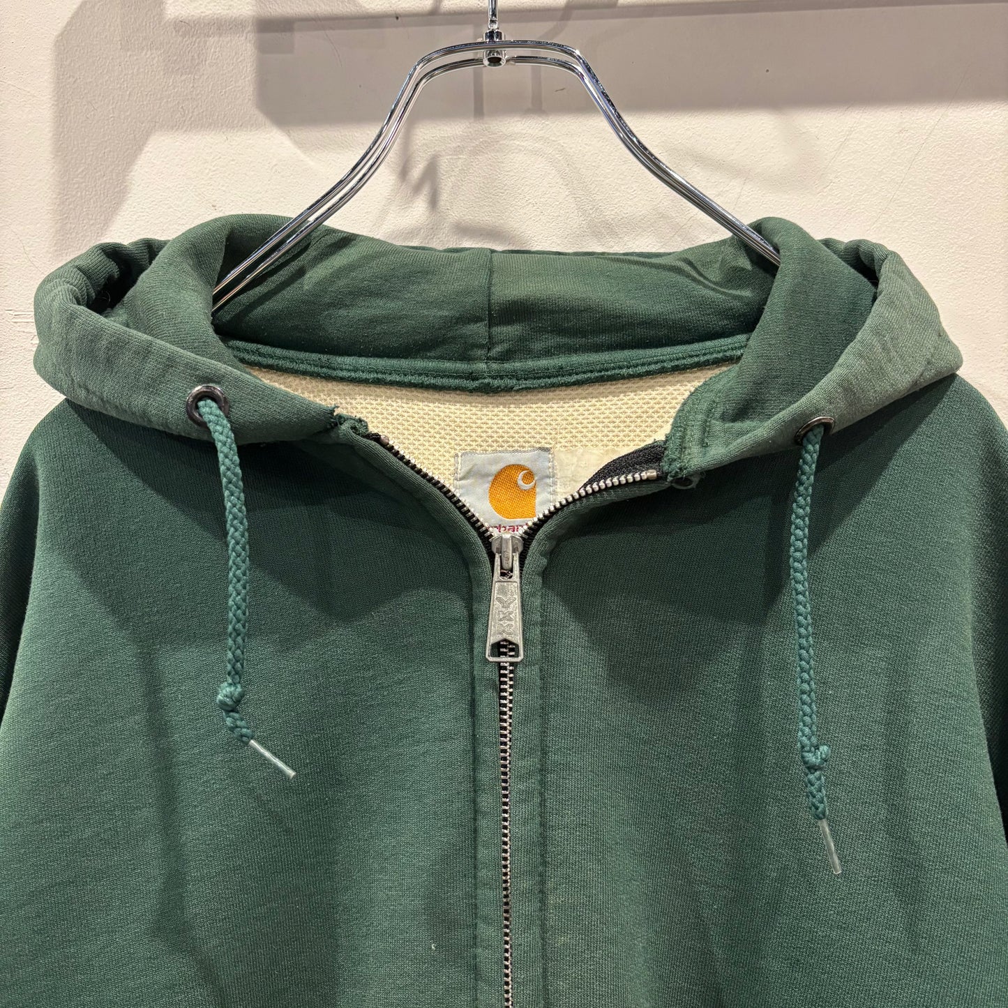90's Carhartt カーハート ダブルフェイスフルジップパーカー セージグリーン(M)/B4241S-SO