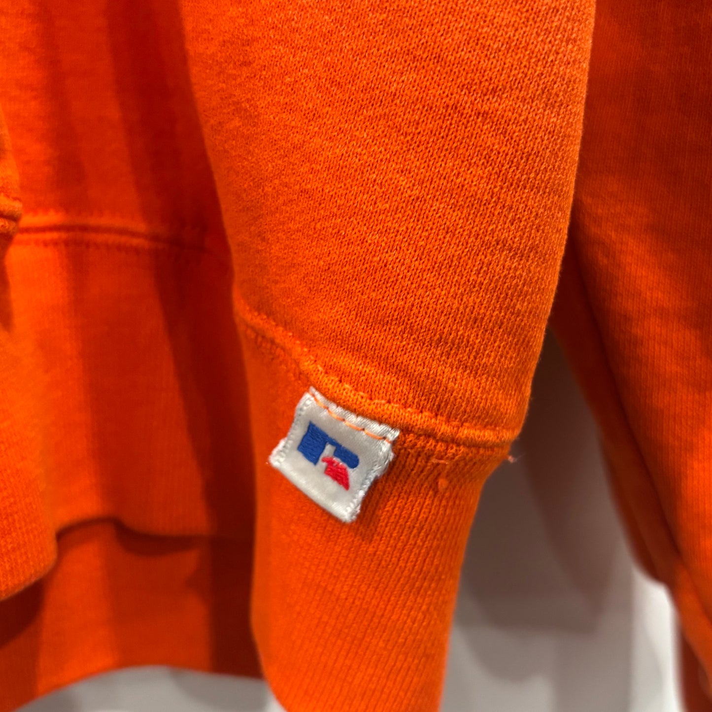 90's Russell Athletic Buffalo State カレッジスウェット オレンジ (XL)/A8843S-SO