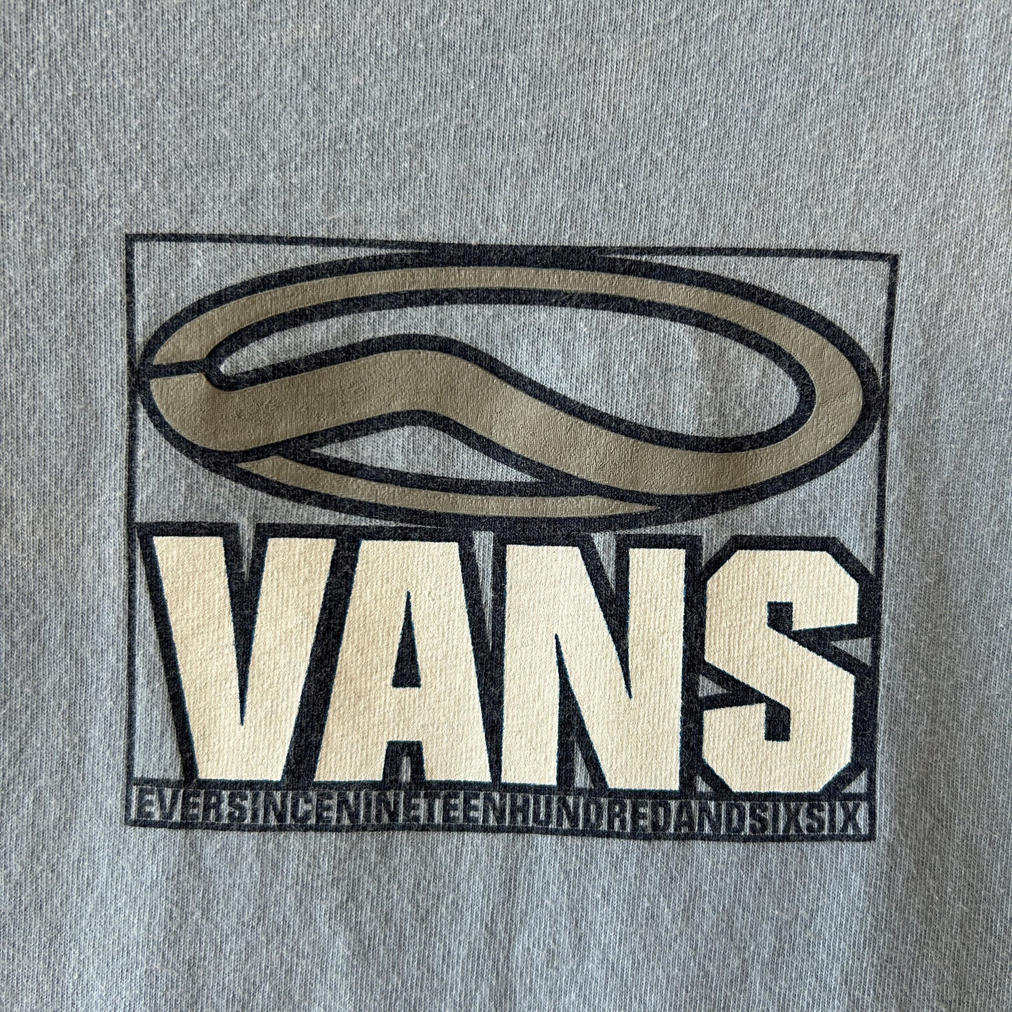 90's Vans ヴァンズ オーバルロゴTシャツ スケート ブルー (L)/C1075T-SO