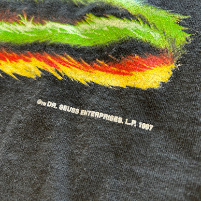 90's Dr.Seuss ドクター・スース グリンチ プリントTシャツ 黒(XL)/B2171T-SO