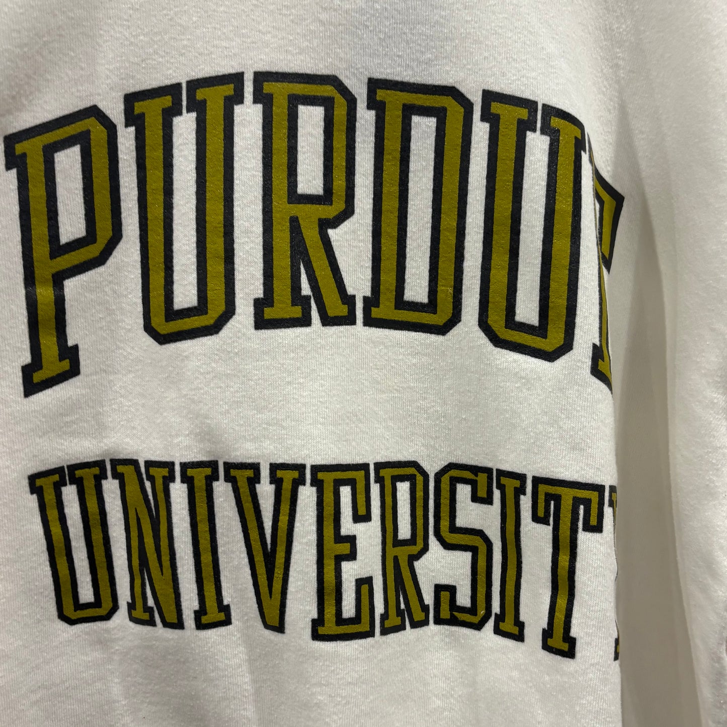 90's Russell Athletic Purdue カレッジスウェット 白 (XL)/B2979S-SO