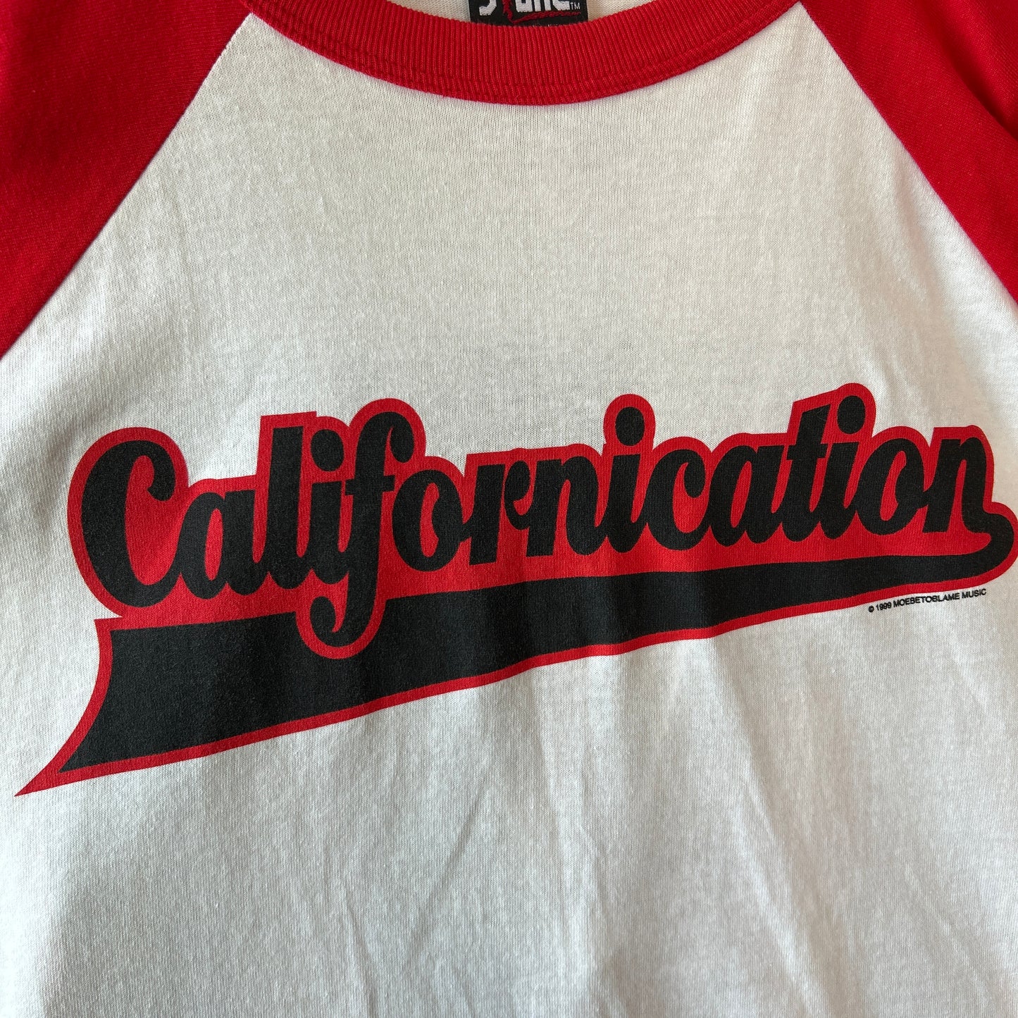 90's Red Hot Chili Peppers レッチリ "CALIFORNICATION" ラグラン バンドTシャツ giant(L)/C1281T-SO