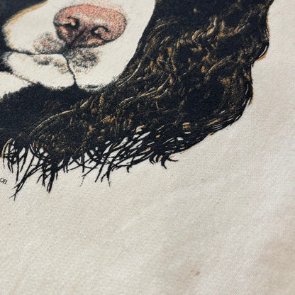 90's Hanes ヘインズ Springer Spaniel JAX アニマルスウェット 白 (XXL) /A8857S-SO