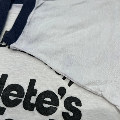 80's SAWDUST DAZE RUN "The Athletic Foot" 1979 リンガー Tシャツ (M)/A7285T-SO