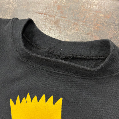 90's ザ・シンプソンズ バート GROSS,MAN キャラクター スウェット 黒 /A8201S-SO