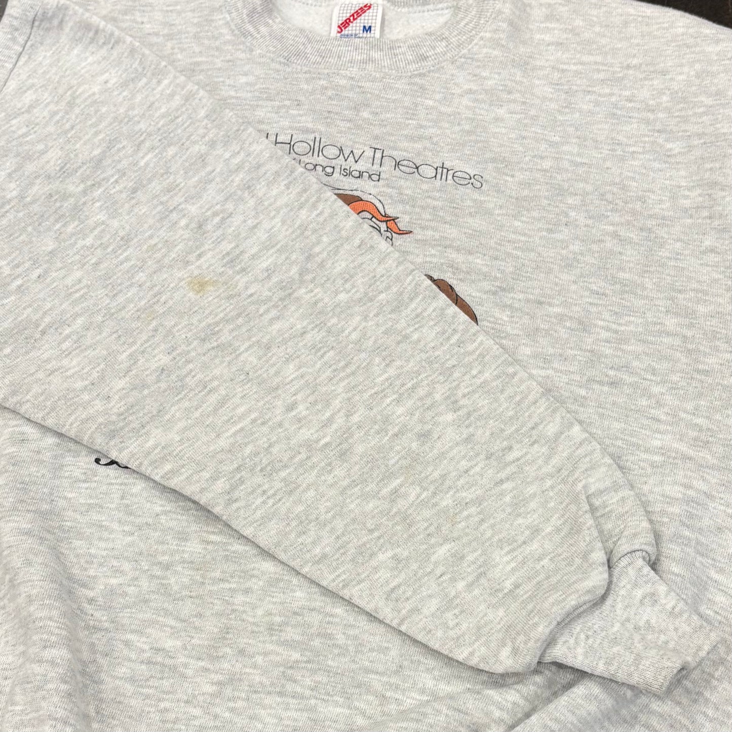 90's JERZEES 美女と野獣 ディズニー スウェット アッシュグレー (M) /B3047S-SO