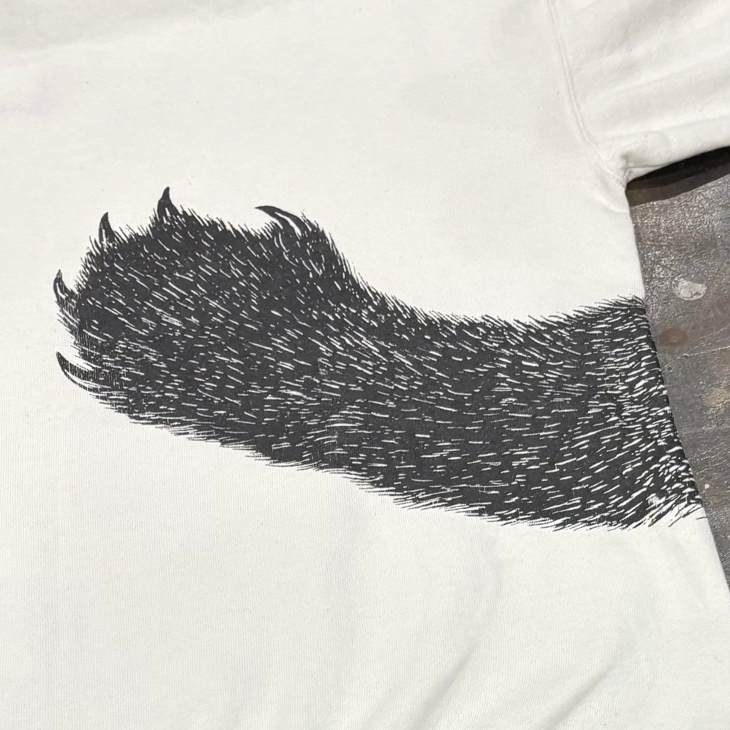 90's Hanes ヘインズ Wheelhouse Design A Hug クマ アニマル スウェット 白 (XL) /A8919S-SO