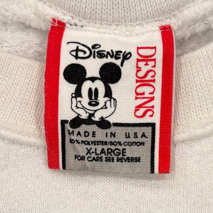 90's Disney ドナルドダック Bepa Johnny スウェット 白 (XL) /B1766S-SO