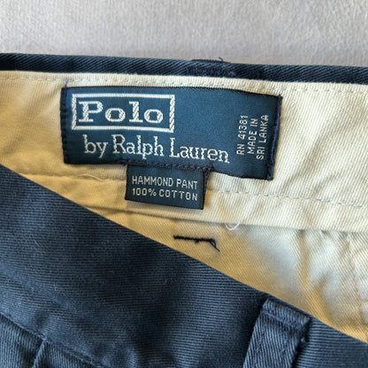 Polo Chino ラルフローレン ”HAMMOND PANT" ２タックチノ ネイビー(34×32)/A8754P-SO