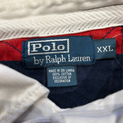 Polo Ralph Lauren ラルフローレン ラガーシャツ ボーダー 紺赤(XXL Polo Ralph Lauren ラルフローレン ラガーシャツ ボーダー 紺赤(XXL