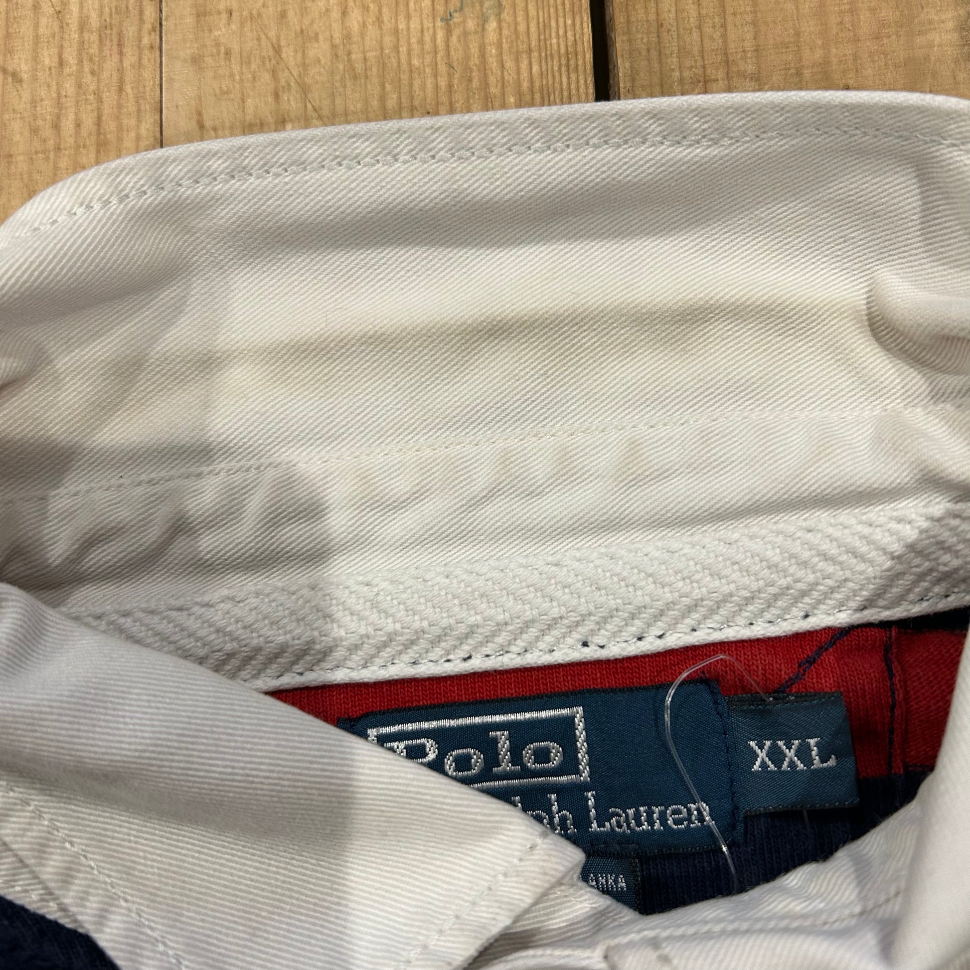 Polo Ralph Lauren ラルフローレン ラガーシャツ ボーダー 紺赤(XXL Polo Ralph Lauren ラルフローレン ラガーシャツ ボーダー 紺赤(XXL