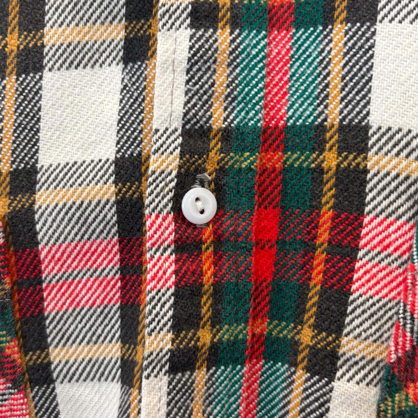 70's BIG MAC JC penny ヘビーネルシャツ 赤黒白緑黄 (XL)/B2910S-SO