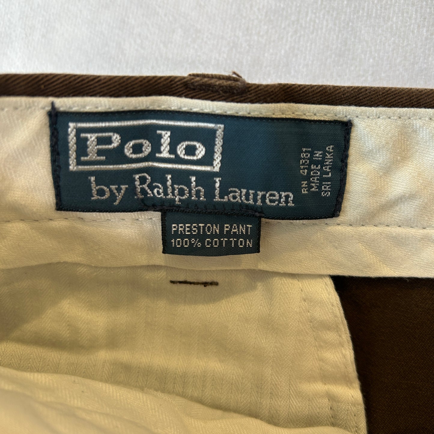 Polo by Ralph Lauren ポロチノ"PRESTON PANT" ラルフローレン パンツ ブラウン(36×30)/A9078P-SO