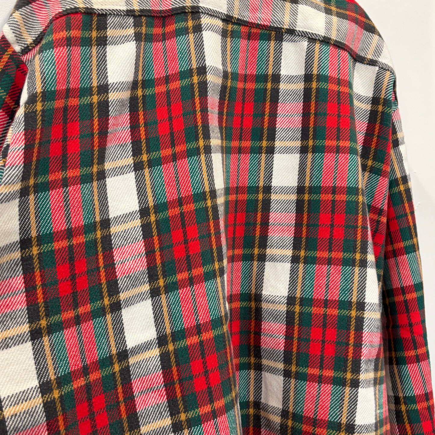 70's BIG MAC JC penny ヘビーネルシャツ 赤黒白緑黄 (XL)/B2910S-SO