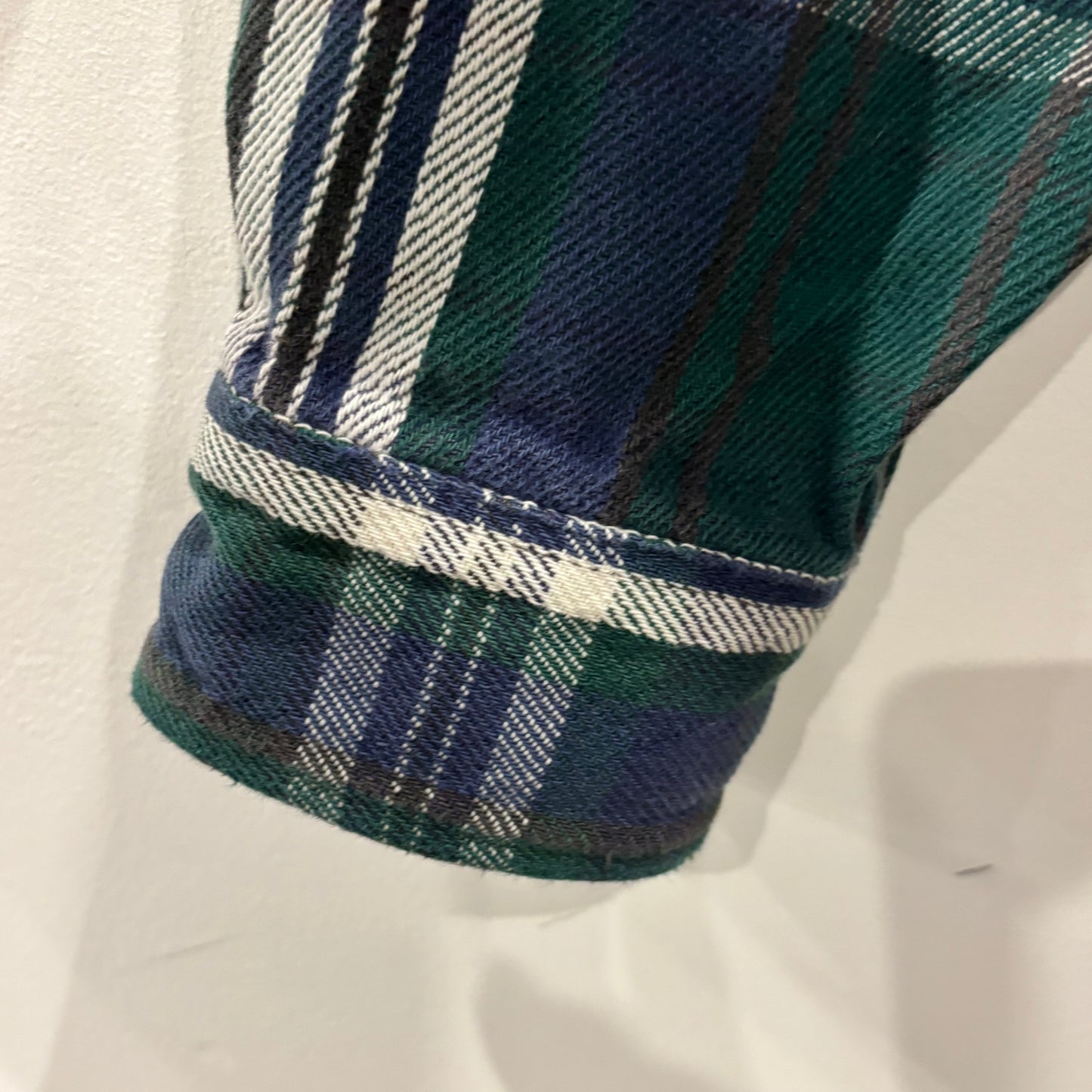 00's Five Brother フランネルチェックシャツ 紺緑白 (XL)/A8876S-SO