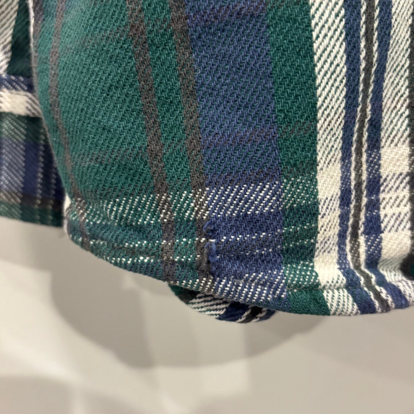 00's Five Brother フランネルチェックシャツ 紺緑白 (XL)/A8876S-SO