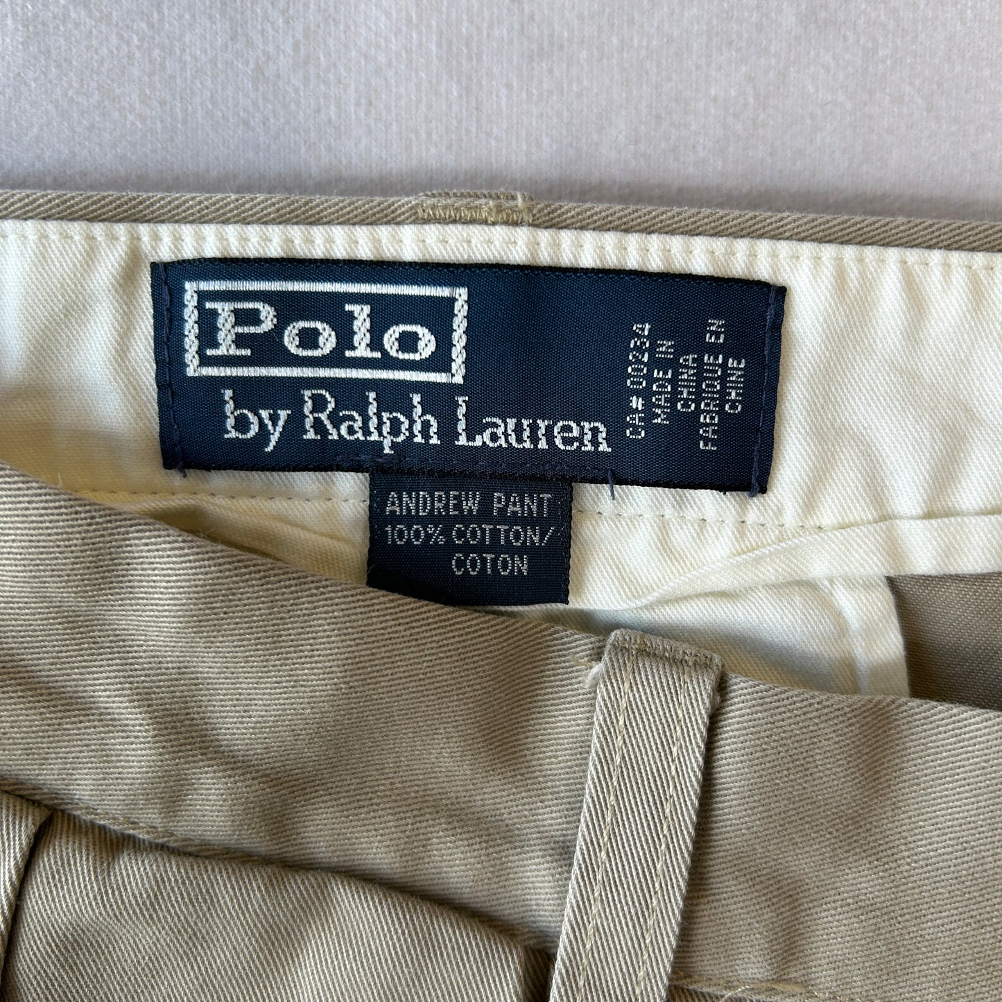 Polo by Ralph Lauren ポロチノ"ANDREW PANT" ラルフローレン パンツ ベージュ(36×32)/A9096P-SO