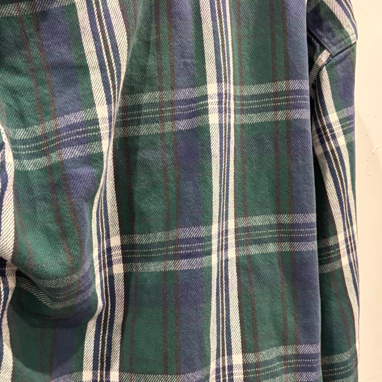 00's Five Brother フランネルチェックシャツ 紺緑白 (XL)/A8876S-SO