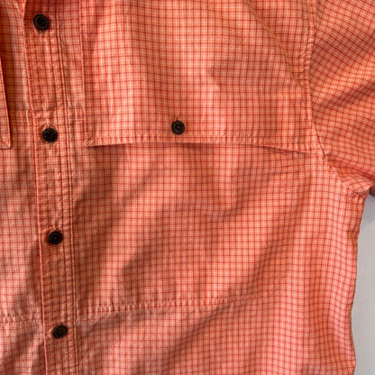Patagonia パタゴニア Island Hopper II Shirt 半袖チェックシャツ (XL)/C1319SH-SO