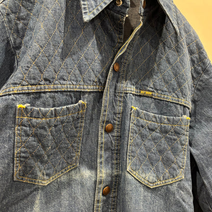 70's Big Yank デニムシャツ キルトステッチ 青 (サイズ不明)/B3339S-SO
