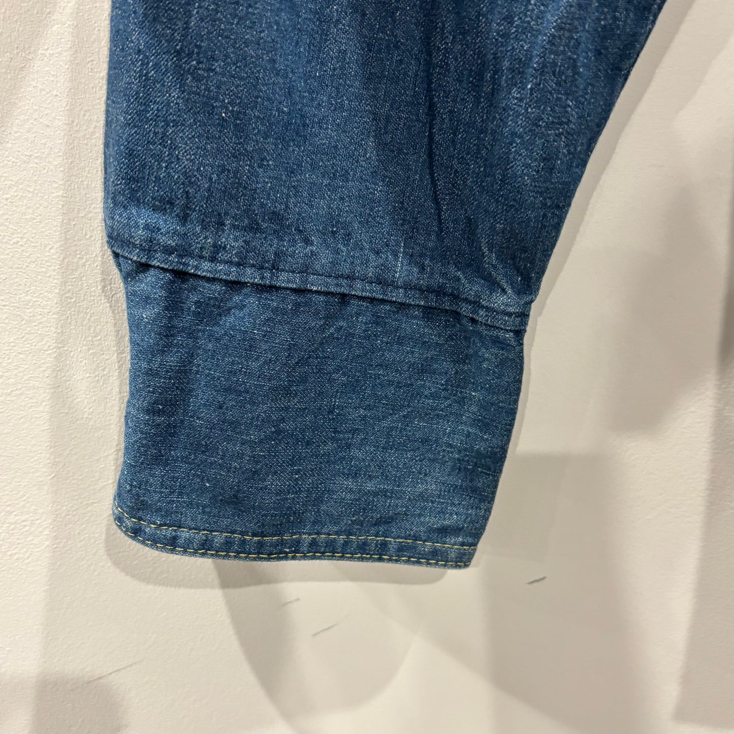 70's Big Yank デニムシャツ キルトステッチ 青 (サイズ不明)/B3339S-SO