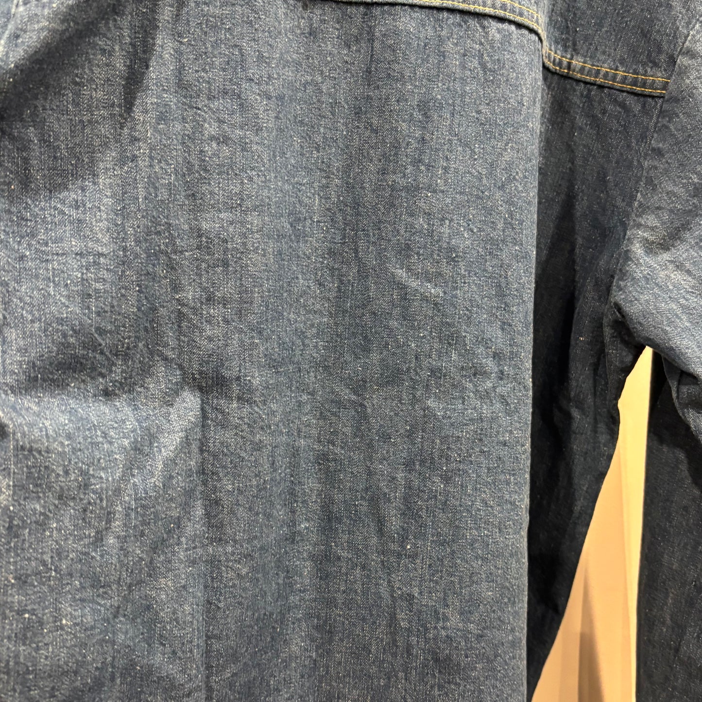 70's Big Yank デニムシャツ キルトステッチ 青 (サイズ不明)/B3339S-SO