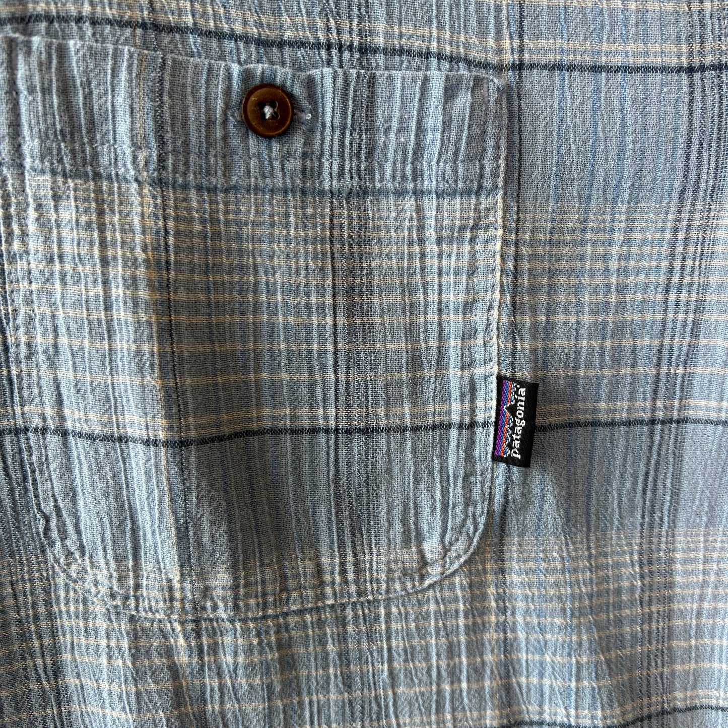 09 Patagonia パタゴニア Men's A/Cシャツ チェックシャツ ブルー(L)/C1316SH-SO
