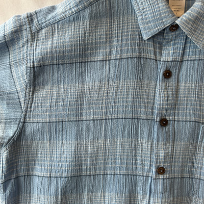 09 Patagonia パタゴニア Men's A/Cシャツ チェックシャツ ブルー(L)/C1316SH-SO