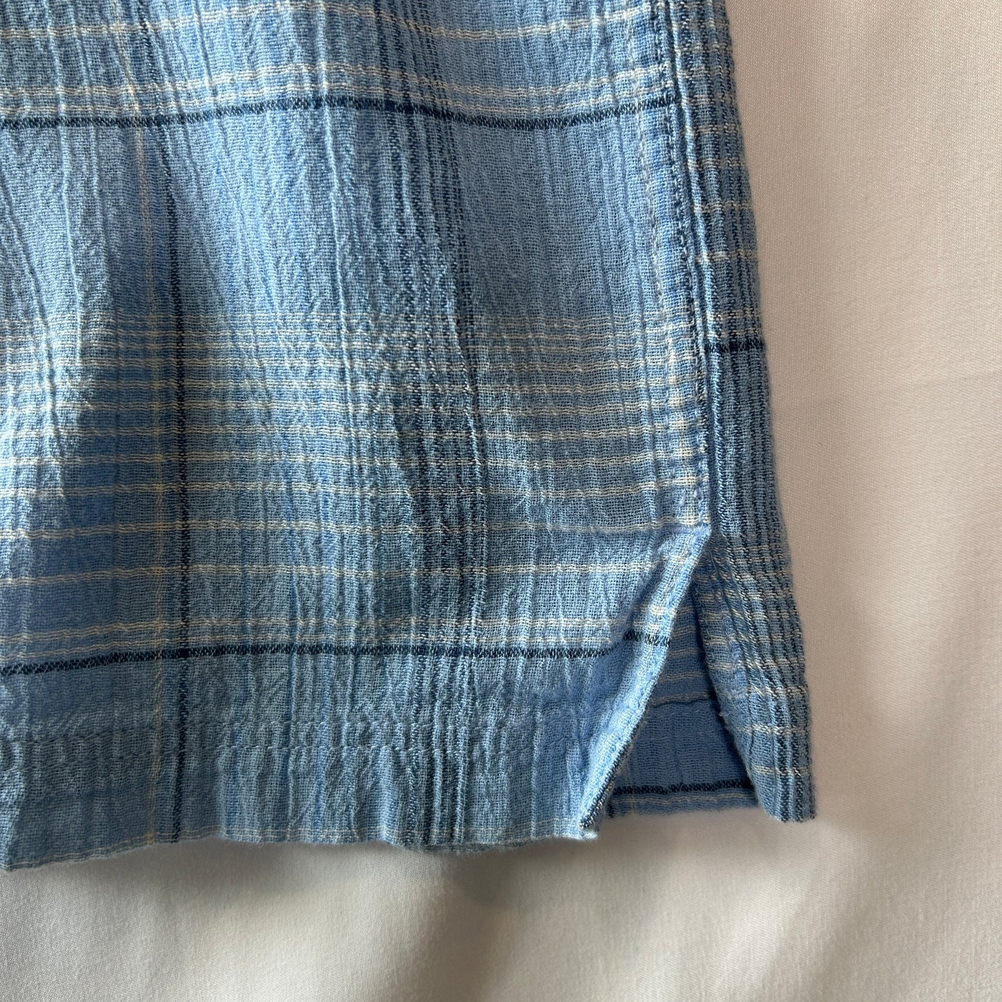 09 Patagonia パタゴニア Men's A/Cシャツ チェックシャツ ブルー(L)/C1316SH-SO