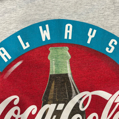 90's BELTON ALWAYS Coca-Cola コカ・コーラ フェイクレイヤードTシャツ 白 (XL)/B2672T-SO