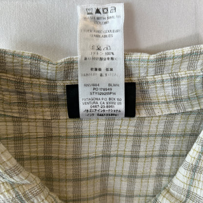 2014 Patagonia パタゴニア Men's A/Cシャツ チェックシャツ ホワイト(L)/C1317SH-SO