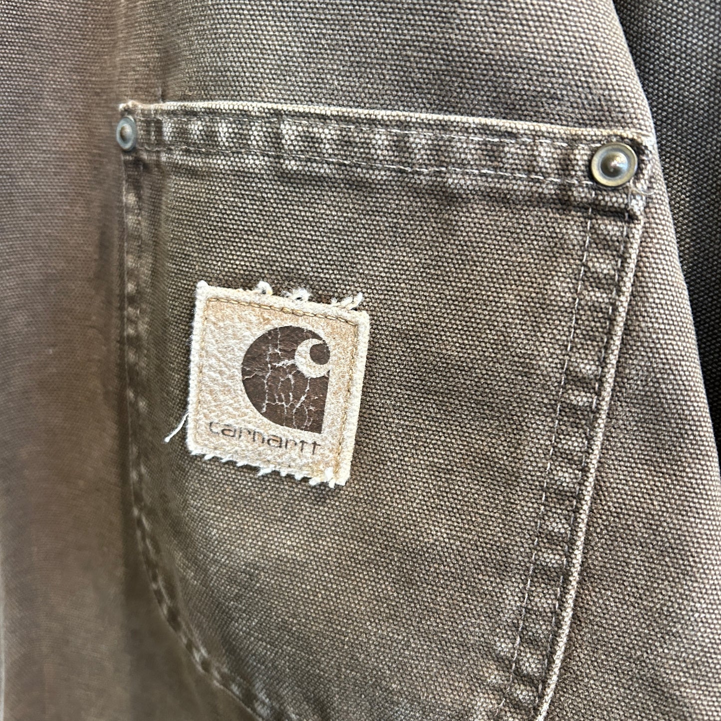 90's Carhartt カーハート チョアコート カバーオール ブラウン/A8779O-SO