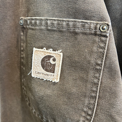 90's Carhartt カーハート チョアコート カバーオール ブラウン/A8779O-SO