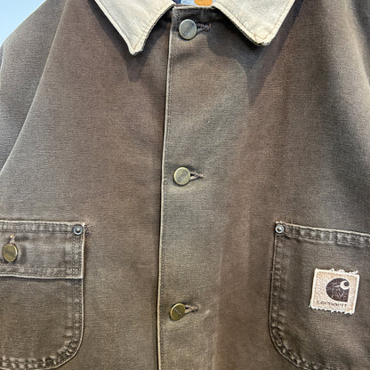 90's Carhartt カーハート チョアコート カバーオール ブラウン/A8779O-SO