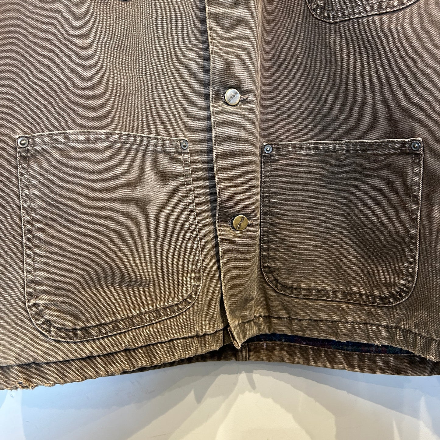 90's Carhartt カーハート チョアコート カバーオール ブラウン/A8779O-SO