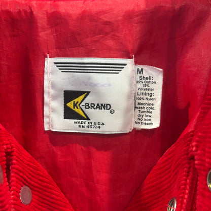 90's K-Brand コーデュロイ スウィングトップジャケット 赤 (M)/B3101J-SO