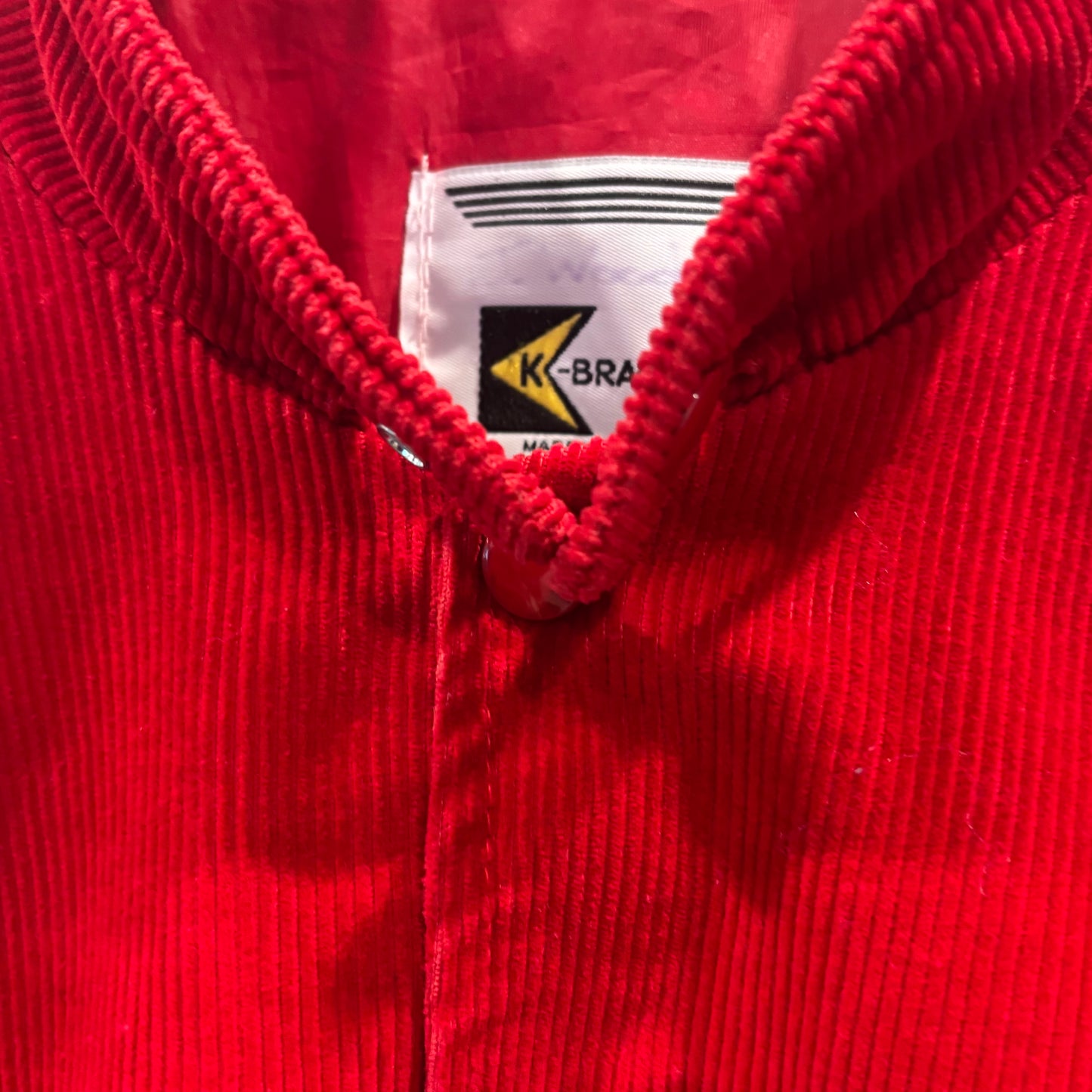 90's K-Brand コーデュロイ スウィングトップジャケット 赤 (M)/B3101J-SO