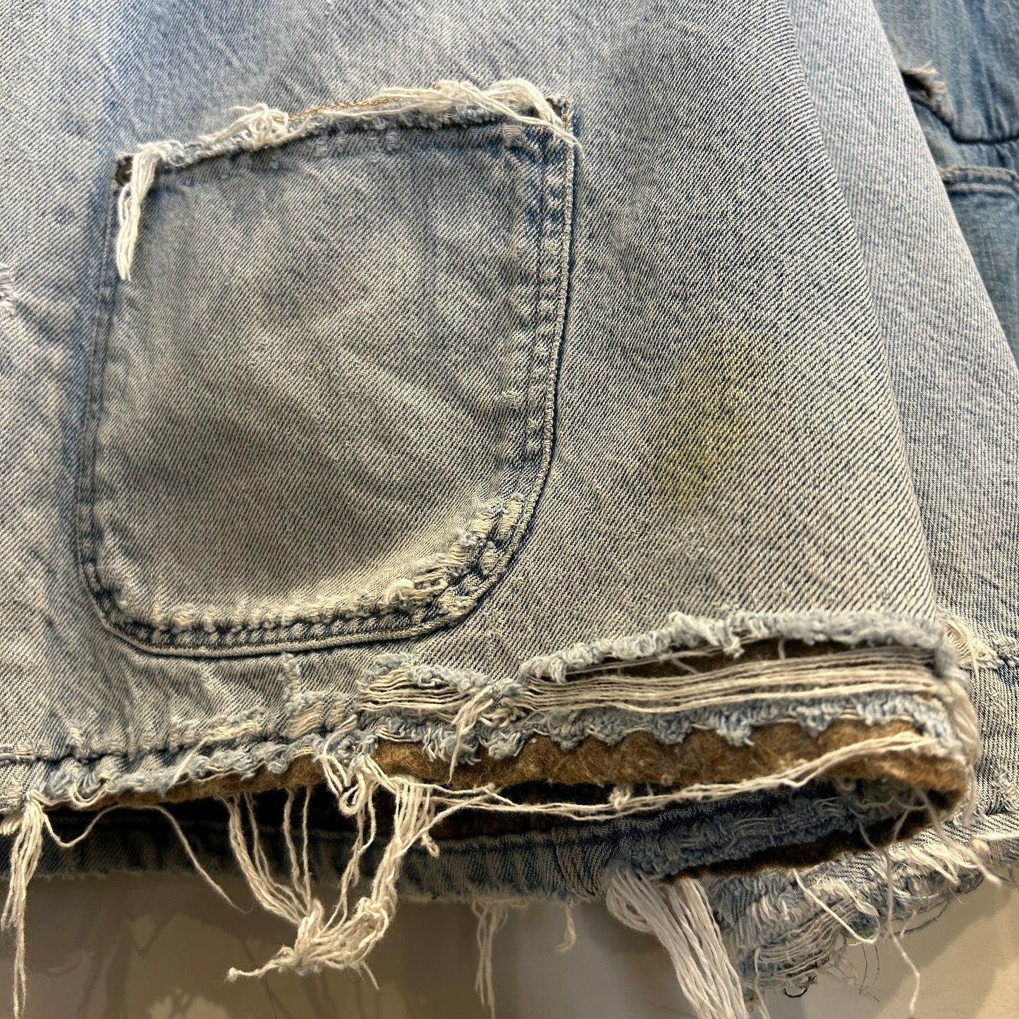 90's Carhartt カーハート デニムチョアコート カバーオール 襤褸(2XL)/A9054O-SO