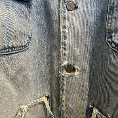 90's Carhartt カーハート デニムチョアコート カバーオール 襤褸(2XL)/A9054O-SO