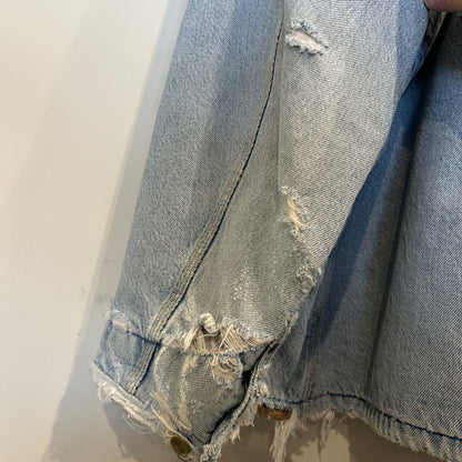 90's Carhartt カーハート デニムチョアコート カバーオール 襤褸(2XL)/A9054O-SO