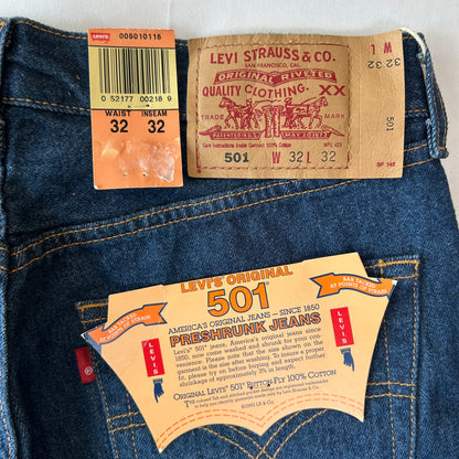 デッドストック 00's Levi's リーバイス 501 デニムパンツ フラッシャー付き メキシコ製 (32×32)/C1321P-SO