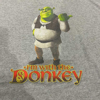 00's シュレック ムービーTシャツ グレー UNIVERSAL STUDIO(サイズ不明)/B1843T-SO