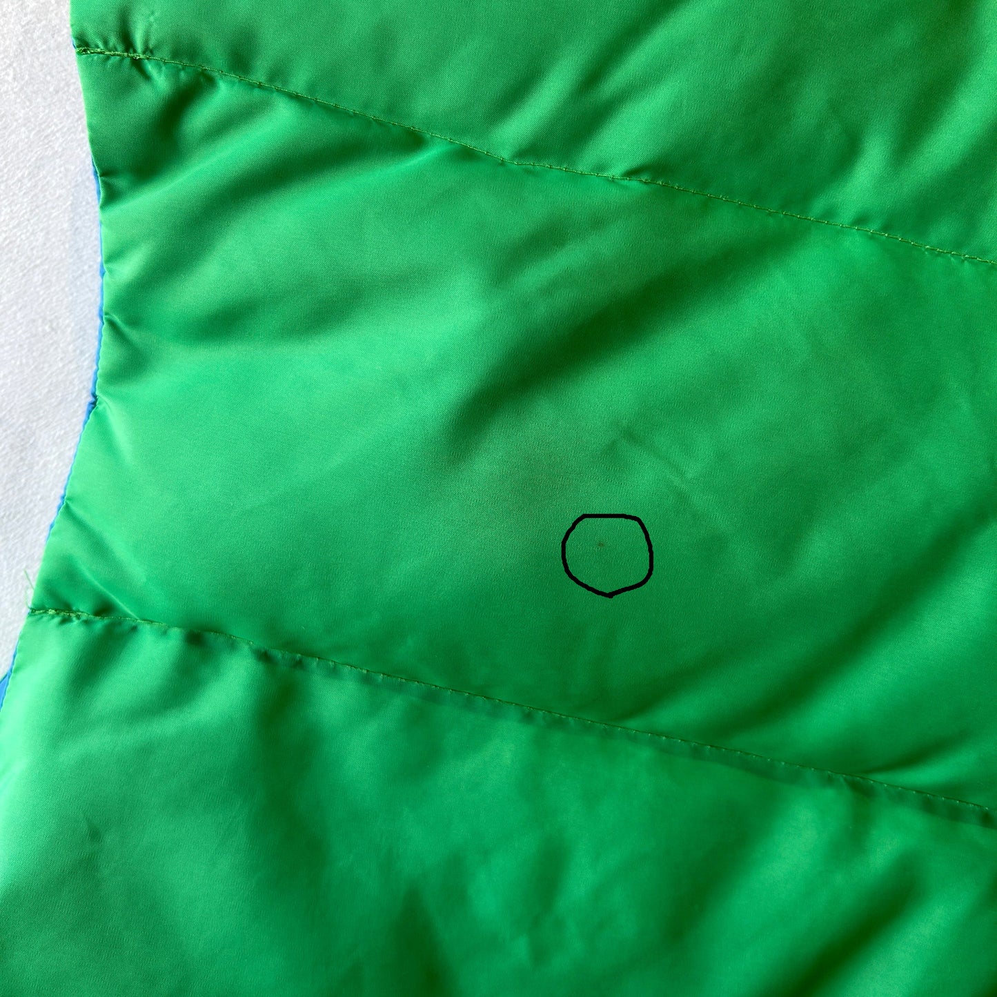 80's GERRY リバーシブルダウンベスト グリーン/ブルー(L)/C0249V-SO