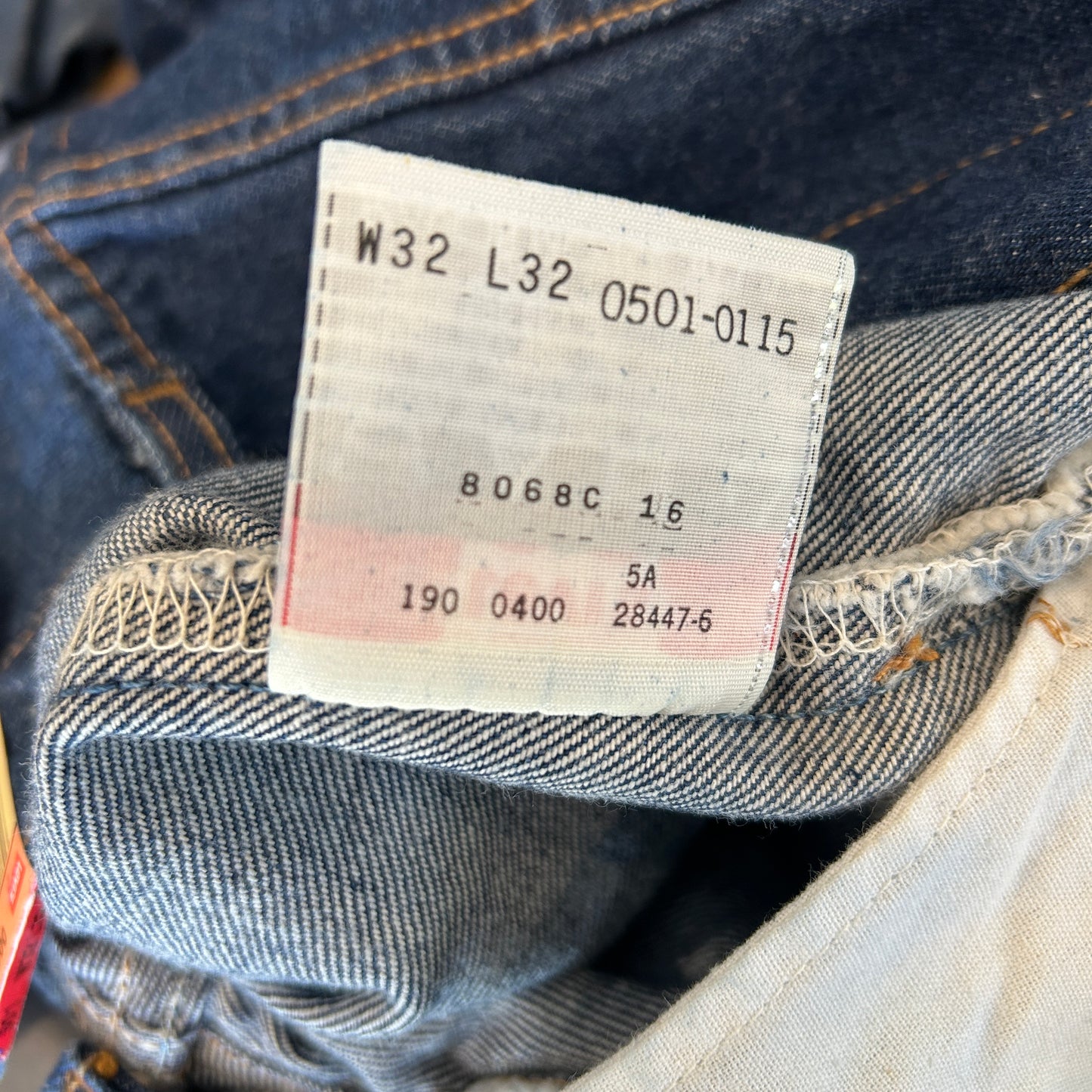 デッドストック 00's Levi's リーバイス 501 デニムパンツ フラッシャー付き メキシコ製 (32×32)/C1321P-SO